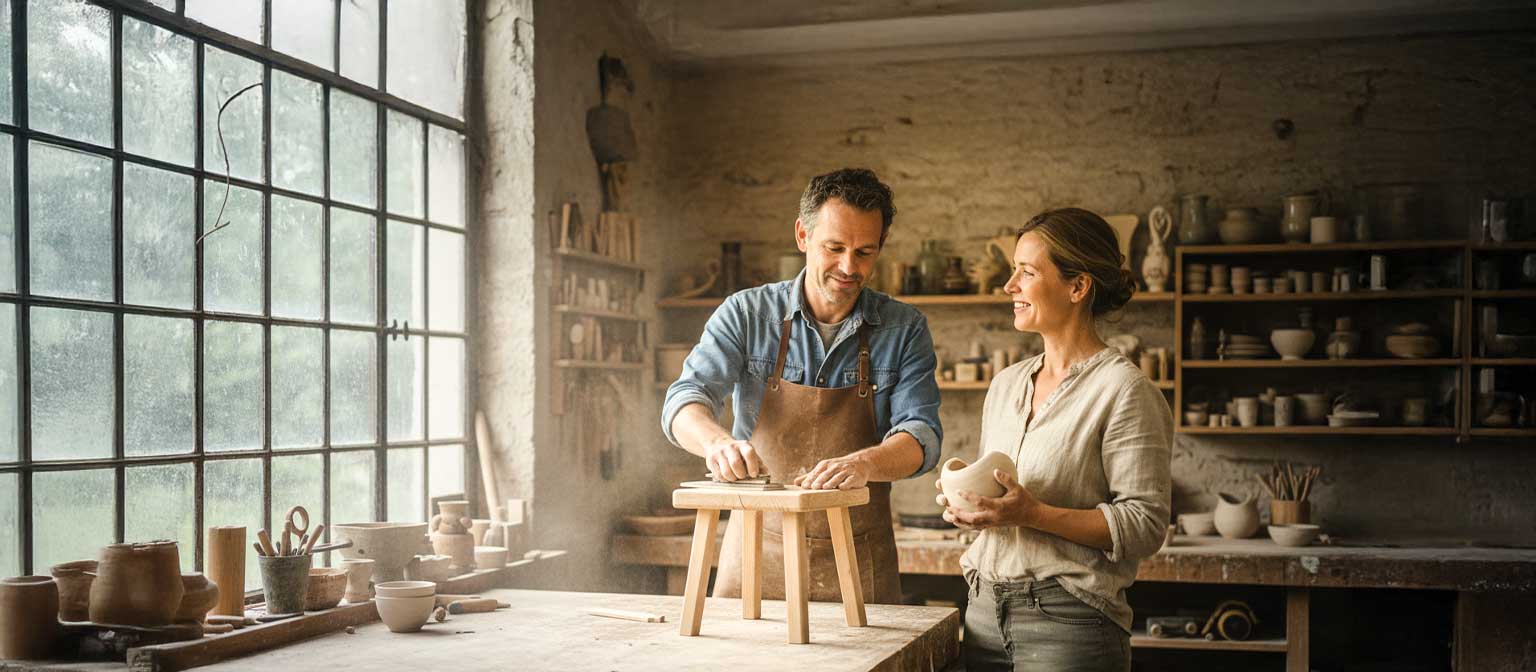 Handwerker bei der Arbeit in der Oberpfalz – symbolisch für Qualität und Tradition